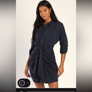 Lulus mini navy dress